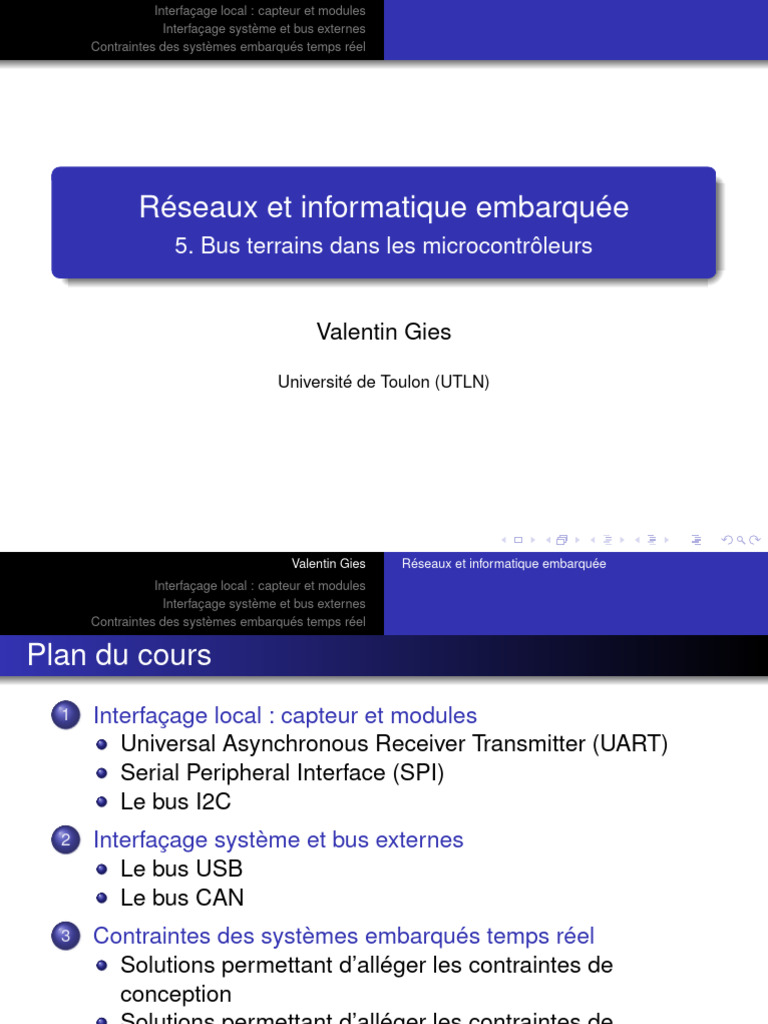 Interfaçage des systèmes embarqués | PDF | Microcontrôleur | Interface ...