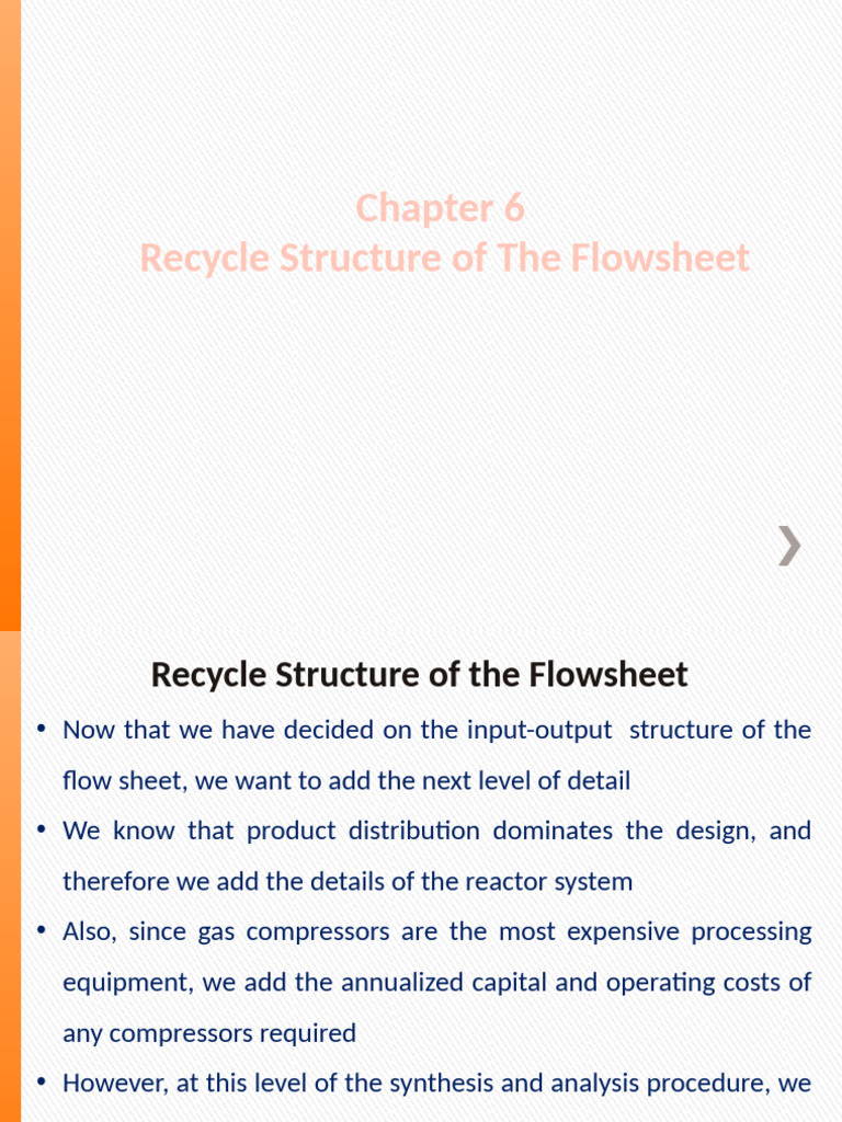 Recycle Structure in Flowsheet Design | PDF | Chemical Reactor ...
