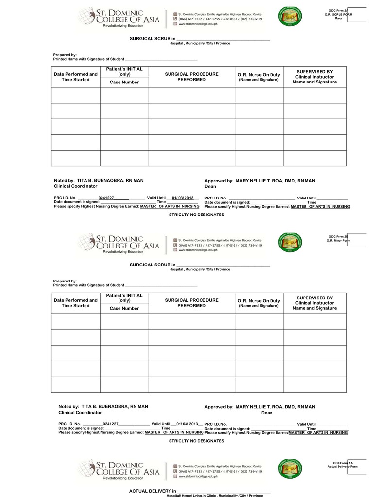 New Prc Case Form | Nursing | Identity Document
