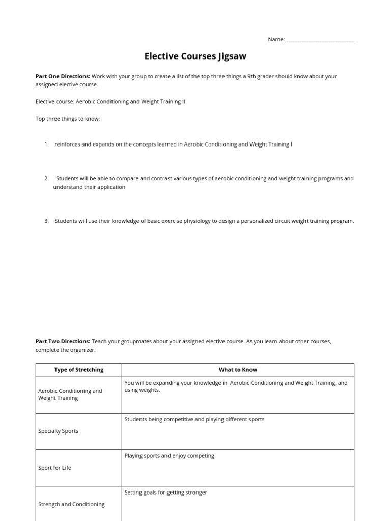 9th Grader's Guide to Electives | PDF