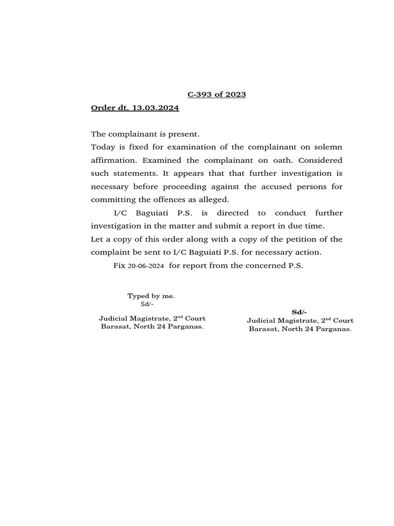 Investigation Order C-393/2023 | PDF