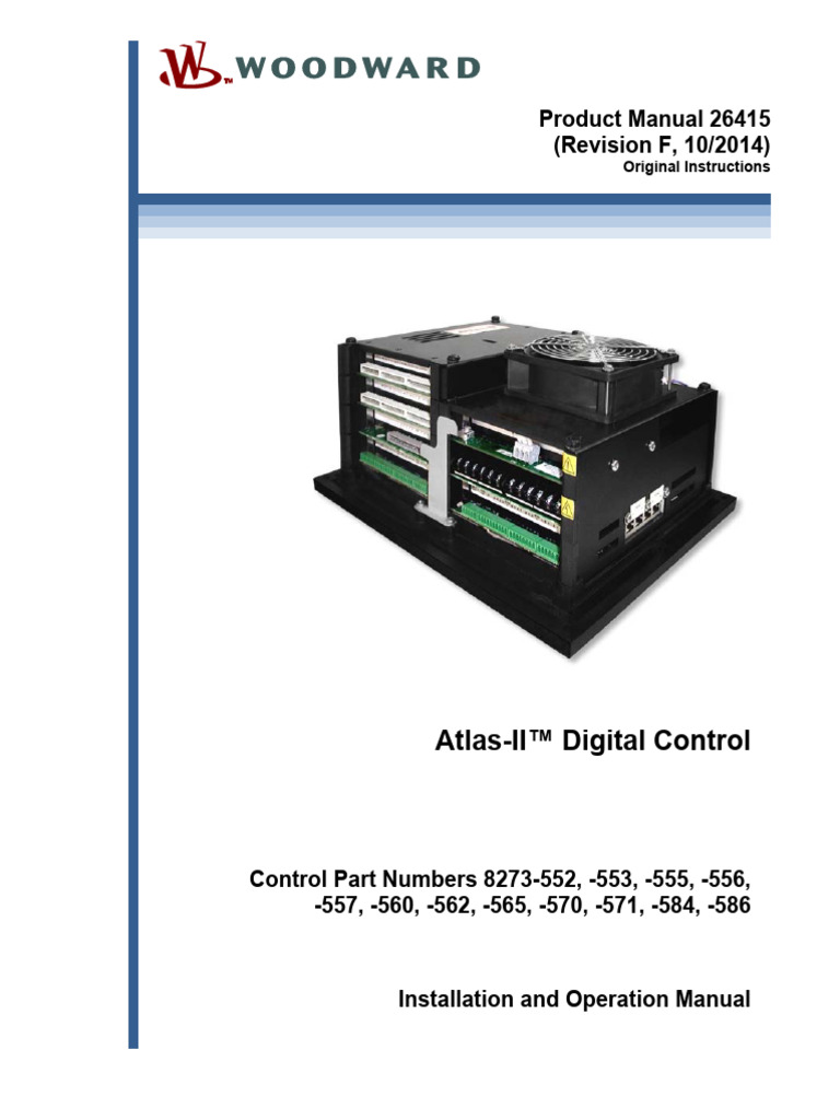 Atlas-II Digital Control 26415F | PDF | Manufactured Goods | Electronics