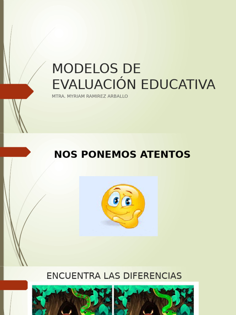 Modelos de Evaluación Educativa | PDF | Evaluación | Plan de estudios