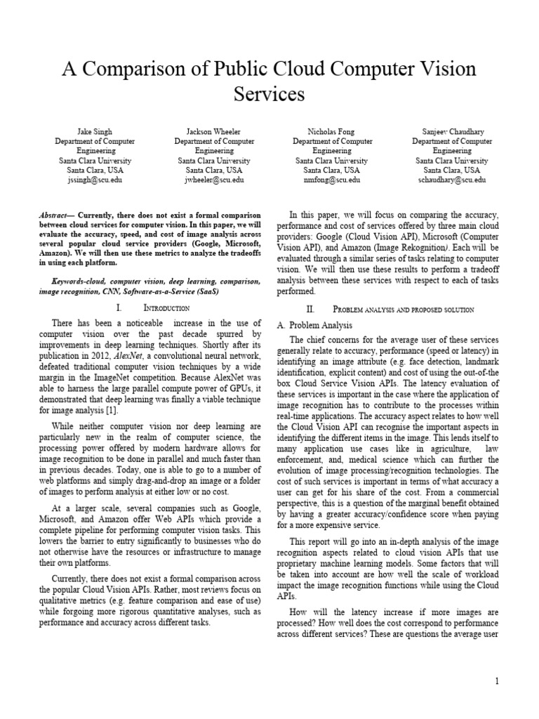 Visionairies FormalReport | PDF | Computer Vision | Cloud Computing