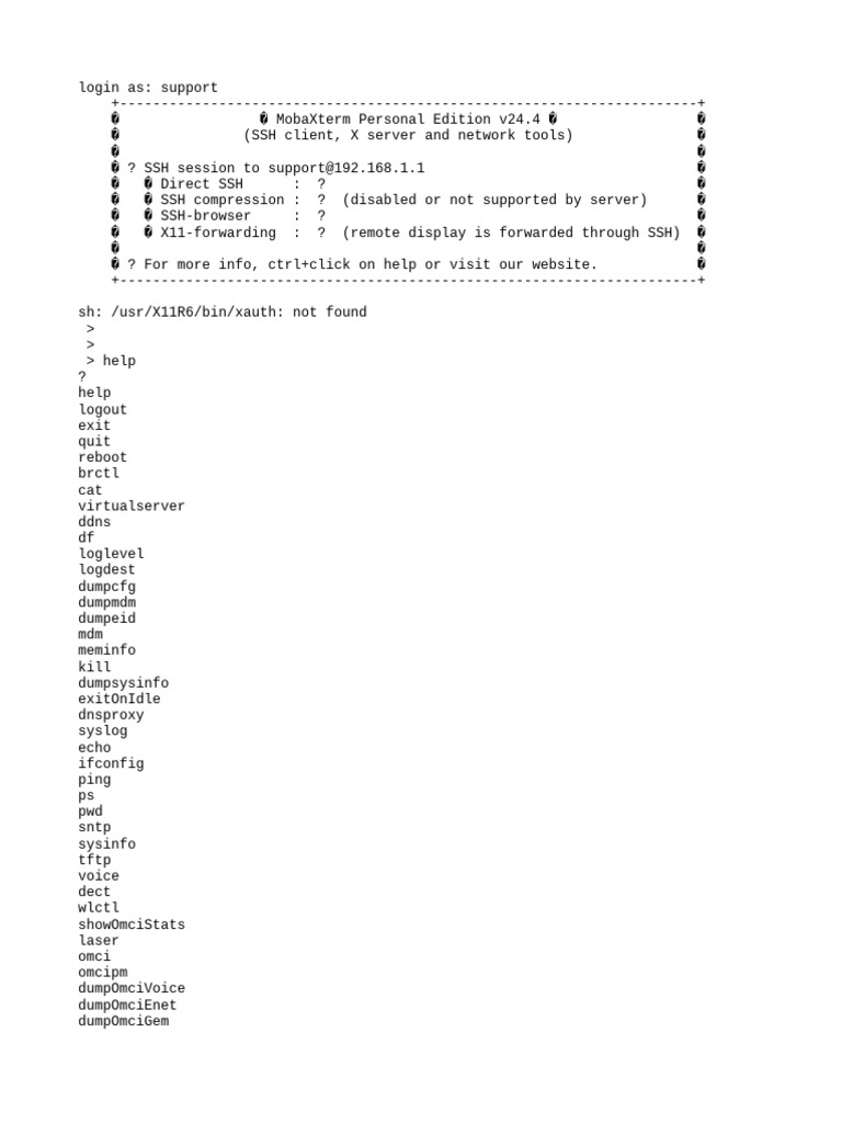 MobaXterm SSH Client Commands Guide | PDF | Computer File | Network ...