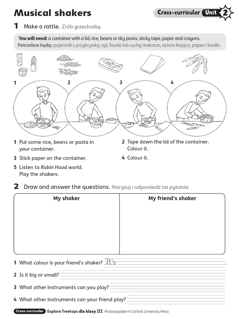 Cross-Curricular Musical Shakers Activity | PDF