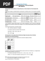 UB Grading Scale Overview | PDF