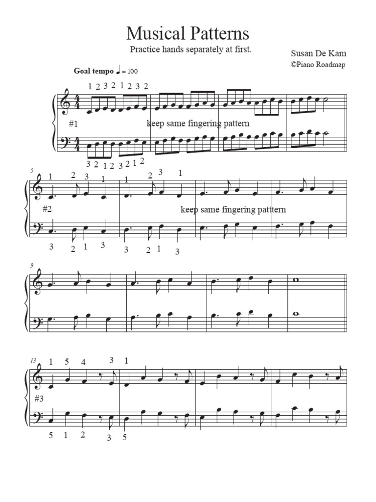 Musical Patterns - Varied Rhythms - Score | PDF