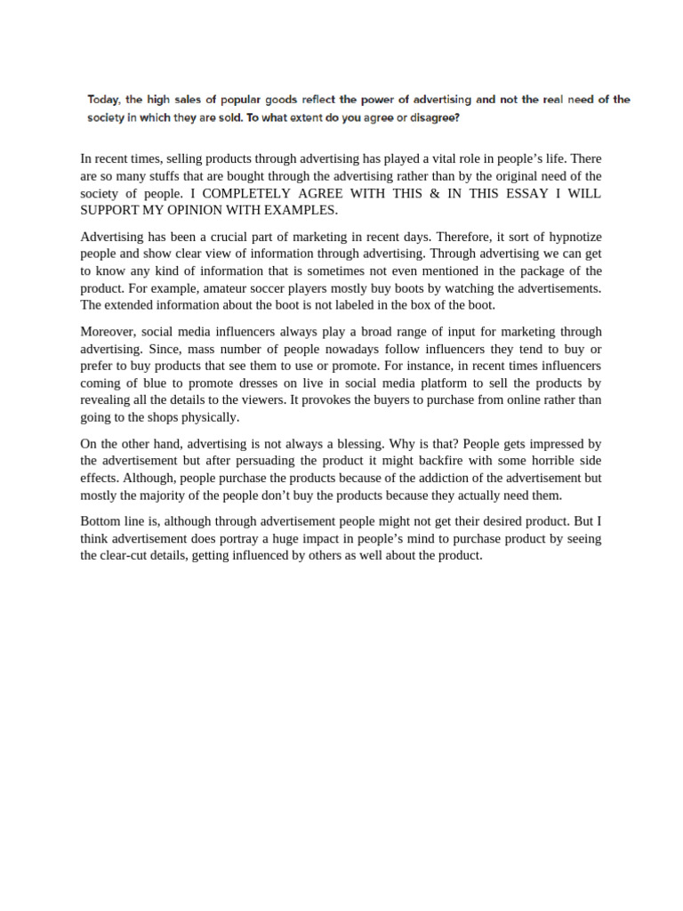 Impact of Advertising on Consumer Behavior | PDF | Advertising | Human ...