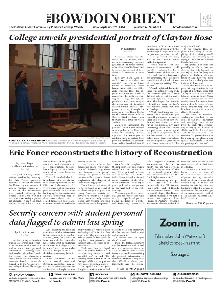 Unveiling Clayton Rose's Presidential Portrait | PDF | Reconstruction Era