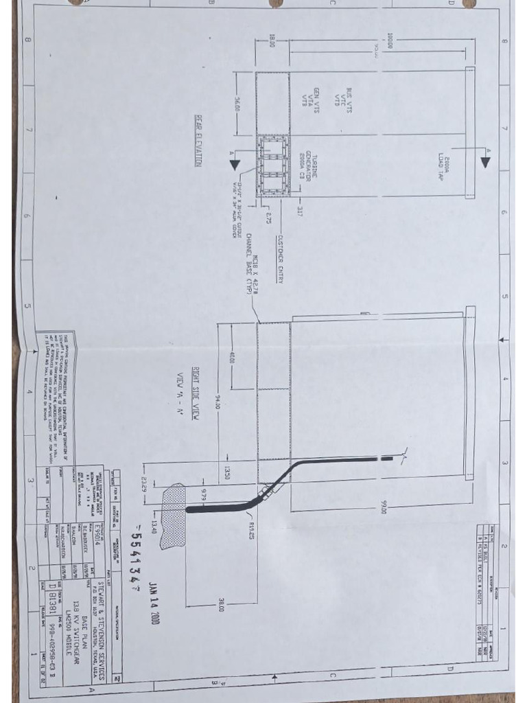 Base Plan 13,8 KV Switchgear Lm2500mobile | PDF