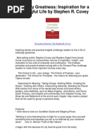 Download Everyday Greatness Inspiration for a Meaningful Life by Stephen R Covey - Everyday Greatness by Stephen R Covey by larryh773 SN81580878 doc pdf