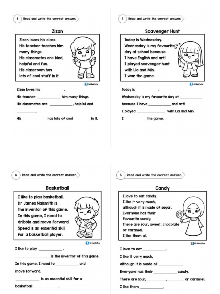 English Reading Exercise Pdf