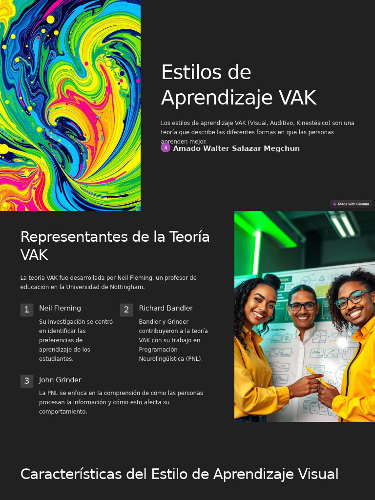 Estilos-de-Aprendizaje-VAK (Autoguardado) | PDF | Aprendizaje | Bailes