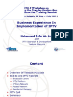 Business Experience in Implementation of IPTV