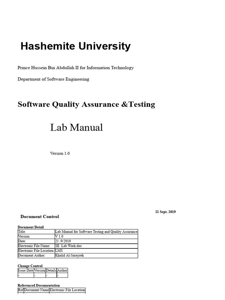 Software QA Lab Guide | PDF | Selenium (Software) | Class (Computer ...