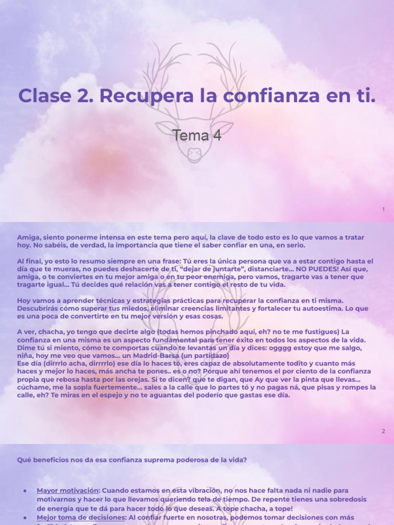 Recuperar La Confianza. | PDF | Autoestima | Temor