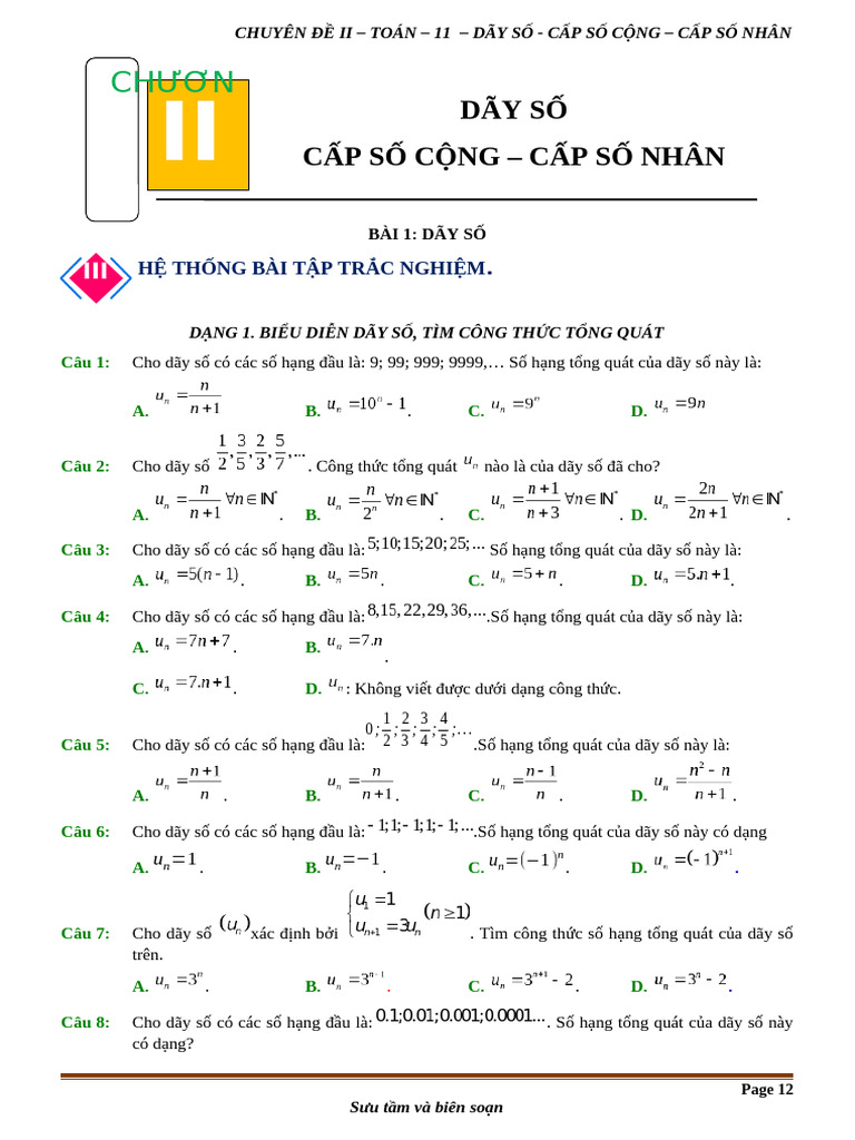 Toan-11 C2 B1.2 Day-So TN de | PDF