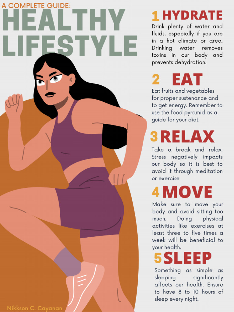 5 Ways To A Healthy Lifestyle | PDF