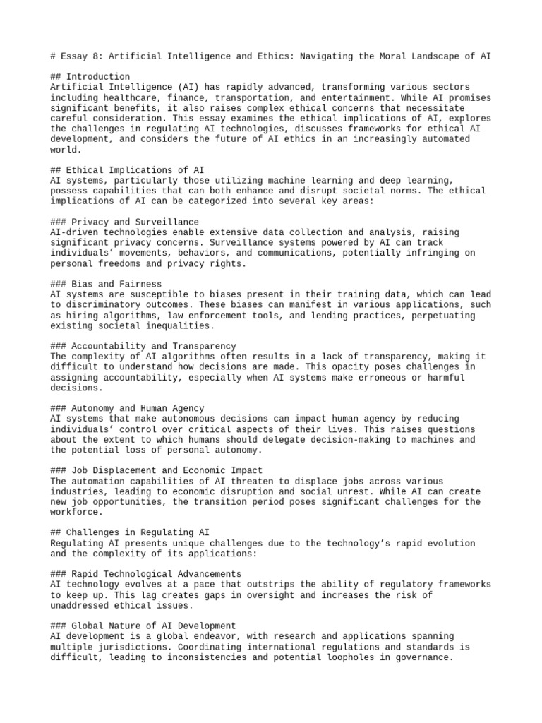 Artificial Intelligence and Ethics - Navigating The Moral Landscape of ...