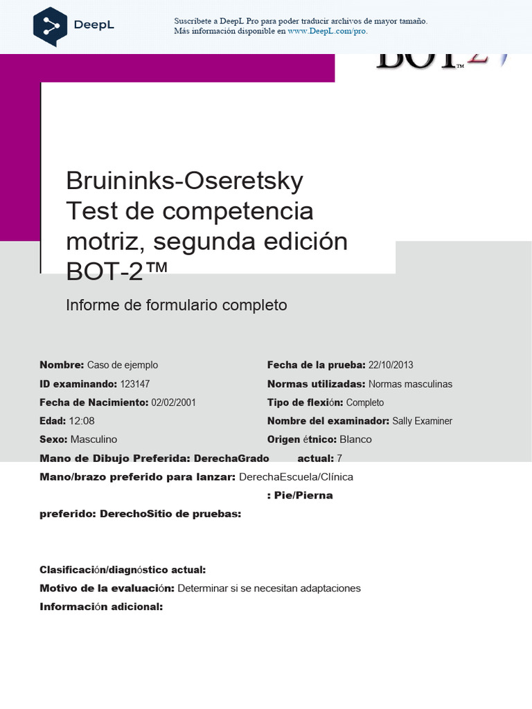 BOT-2-report Es | PDF