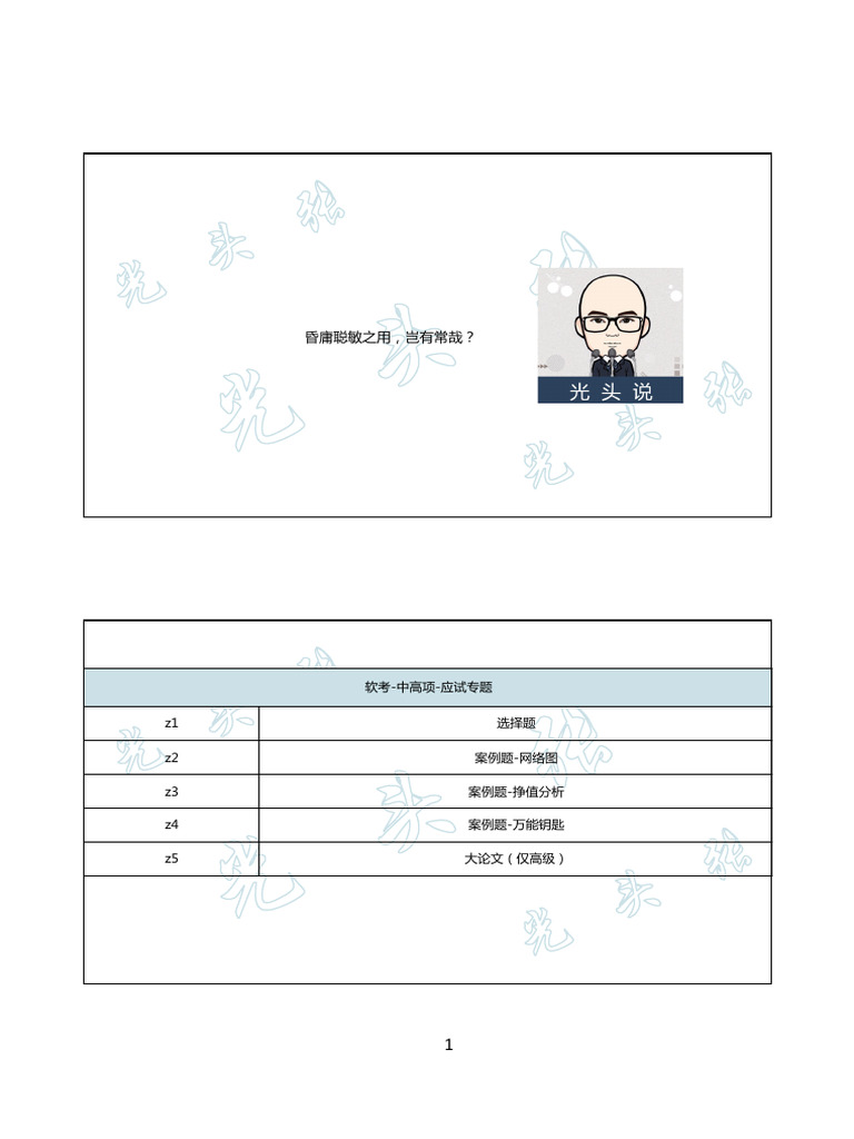【讲义】【Z】应试专题 高级 张立台 2024 | PDF