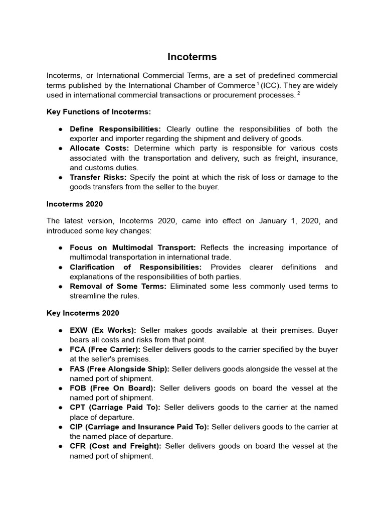 INCOTERMS 2023 PDF FREE DOWNLOAD IN ENGLISH visual data 6