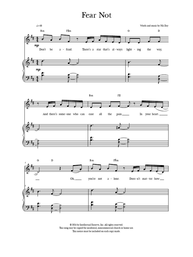 Fear Not: A Song of Hope | PDF