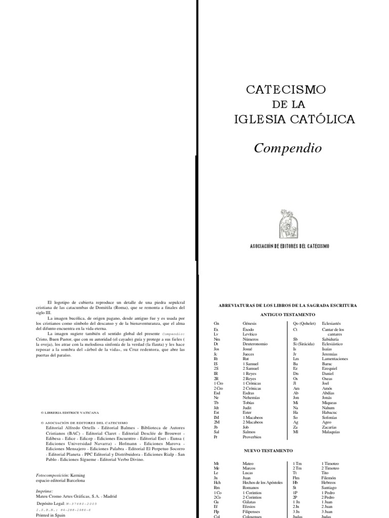 2216 Catecismo de La Iglesia Cat Lica. Compendio | PDF | Cristo (título ...