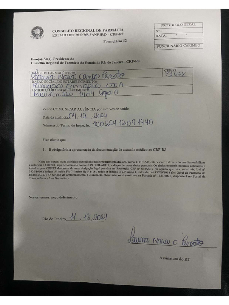 Formulário 12 | PDF
