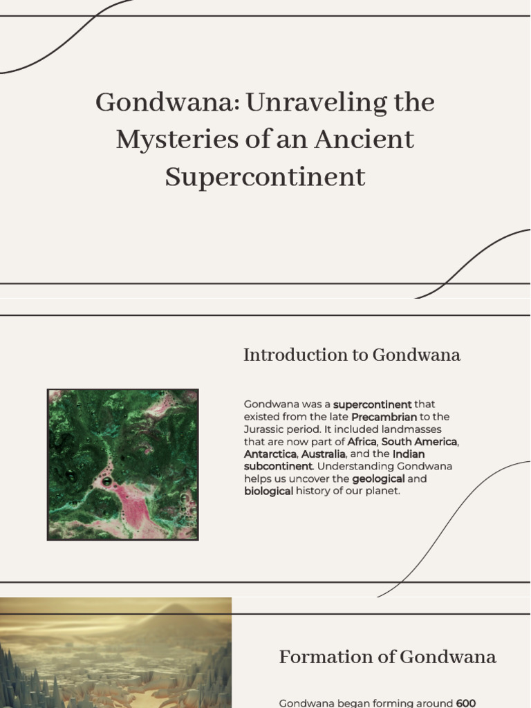 Slidesgo Gondwana Unraveling The Mysteries of An Ancient Supercontinent
