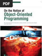 On The Notion of Object-Oriented Programming