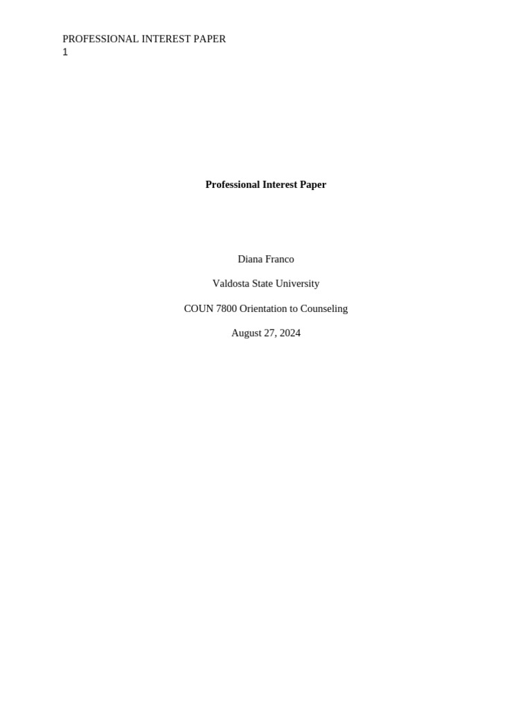Diana Franco's Journey to School Counseling | PDF | School Counselor ...