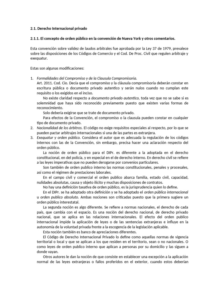 Orden Público en Derecho Internacional | PDF | Justicia | Crimen y ...