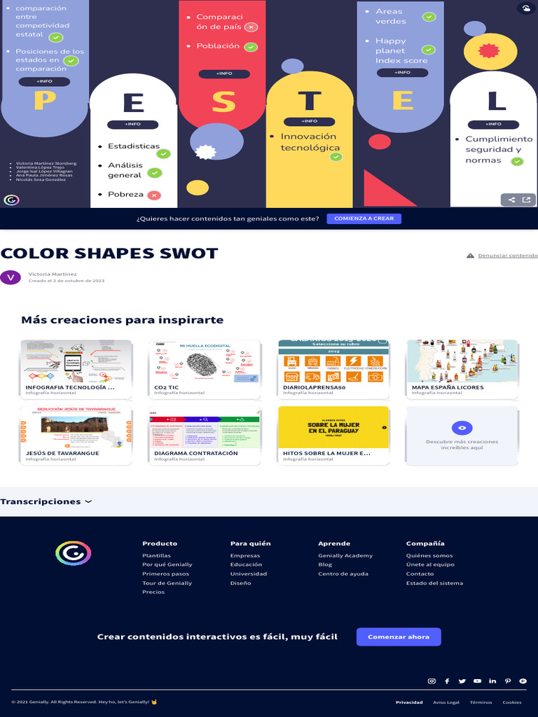 Color Shapes Swot | PDF | Ciencias de la Información
