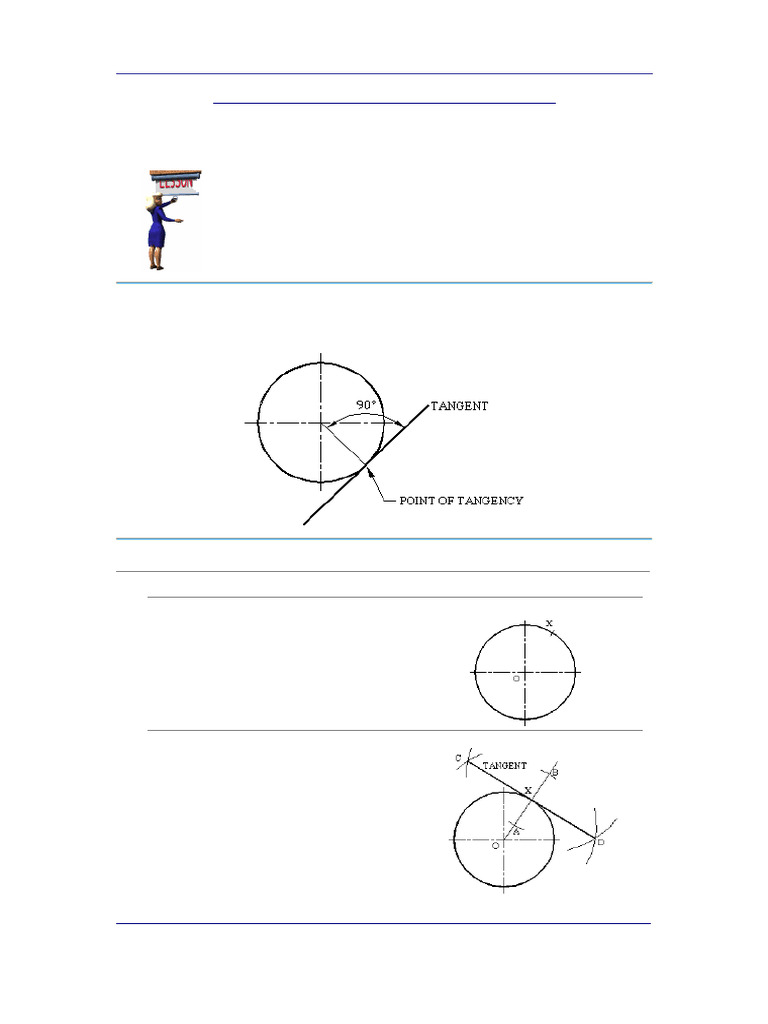 Principle of Tangency | PDF | Tangent | Circle