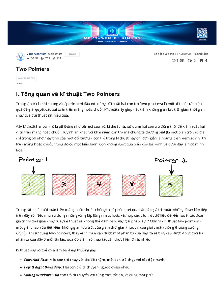 Two Pointers - Ki Thuat 2 Co Tro | PDF