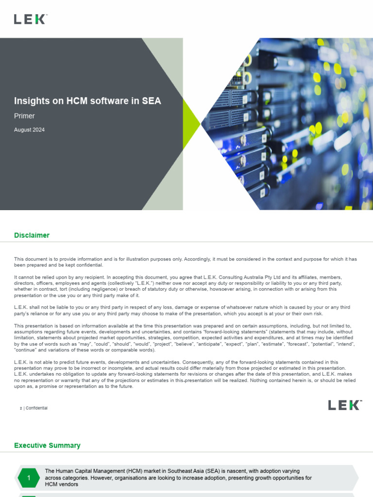 HCM Software Insights for SEA 2024 | PDF | Human Resource Management ...