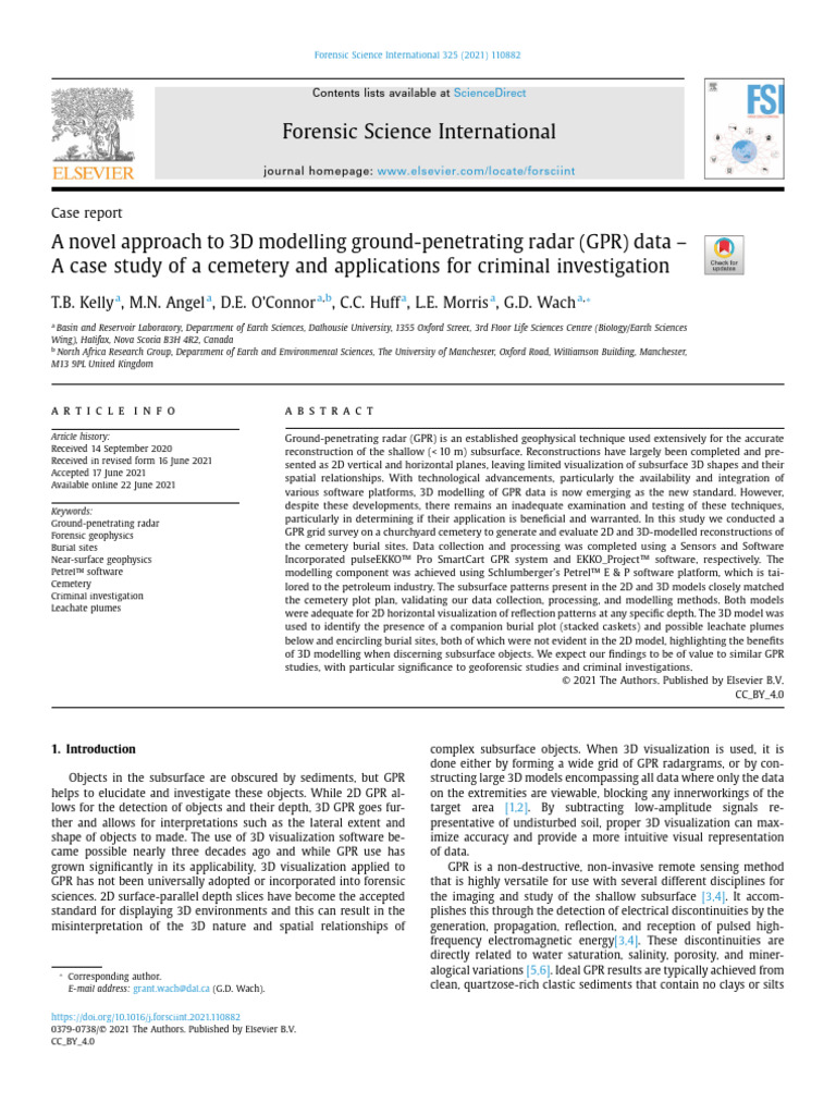A Novel Approach To 3D Modelling Ground-Penetrating Radar (GPR) Data ...