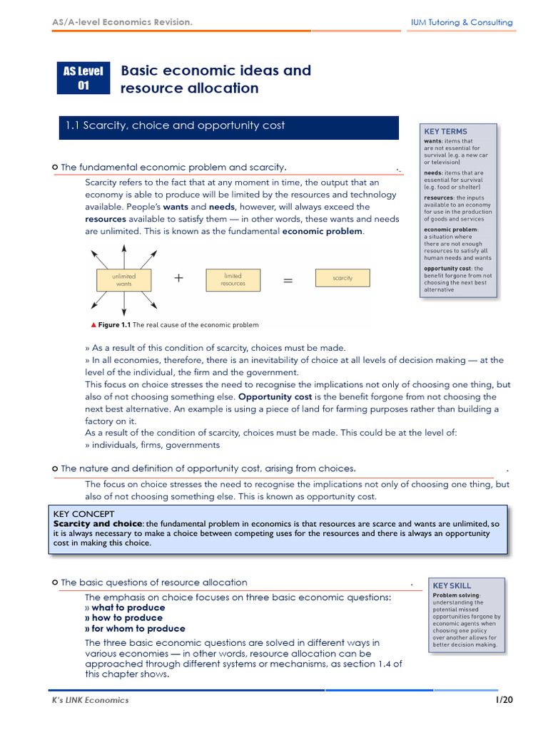 AS:A-level Economics Revision 01 | PDF | Demand | Supply (Economics)