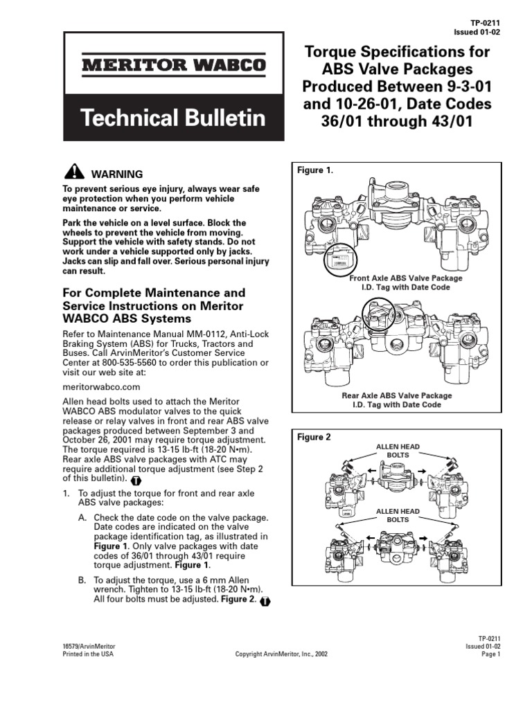 ABS WABCO | Anti Lock Braking System | Valve