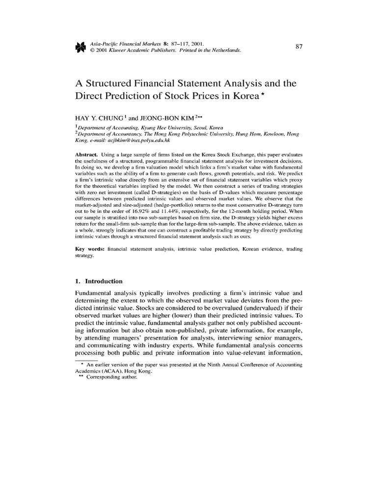 A Structured Financial Stateme | PDF | Copyright | Social Information ...
