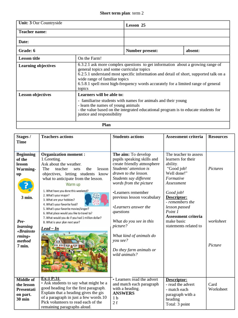 Laser 6 Grade 2term | PDF | Human Communication | Linguistics