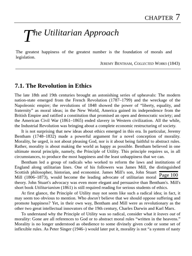 Understanding Utilitarian Ethics | PDF | Utilitarianism | John Stuart Mill