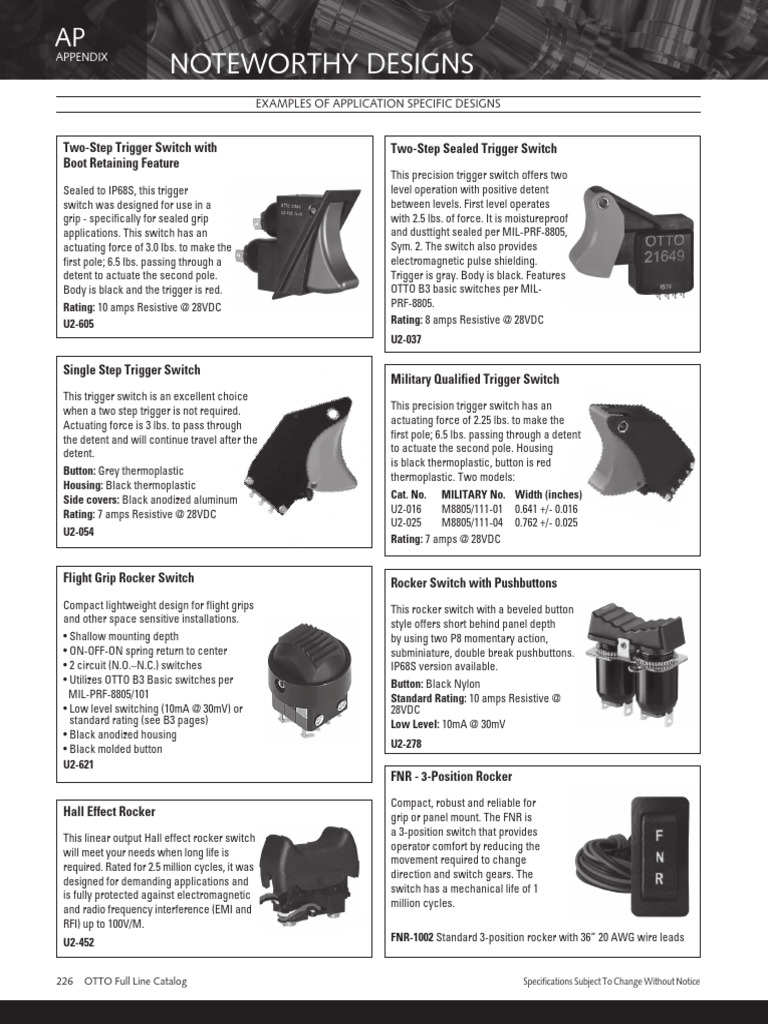 Application-Specific Switch Designs | PDF | Switch | Electromagnetic ...