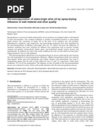 Download Micro Encapsulation of Extra-Virgin Olive Oil by Karthik Pothiyappan SN81590343 doc pdf