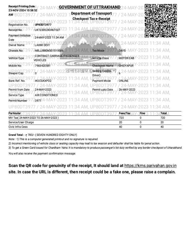 Online tax payment portal pdf vehicles transport