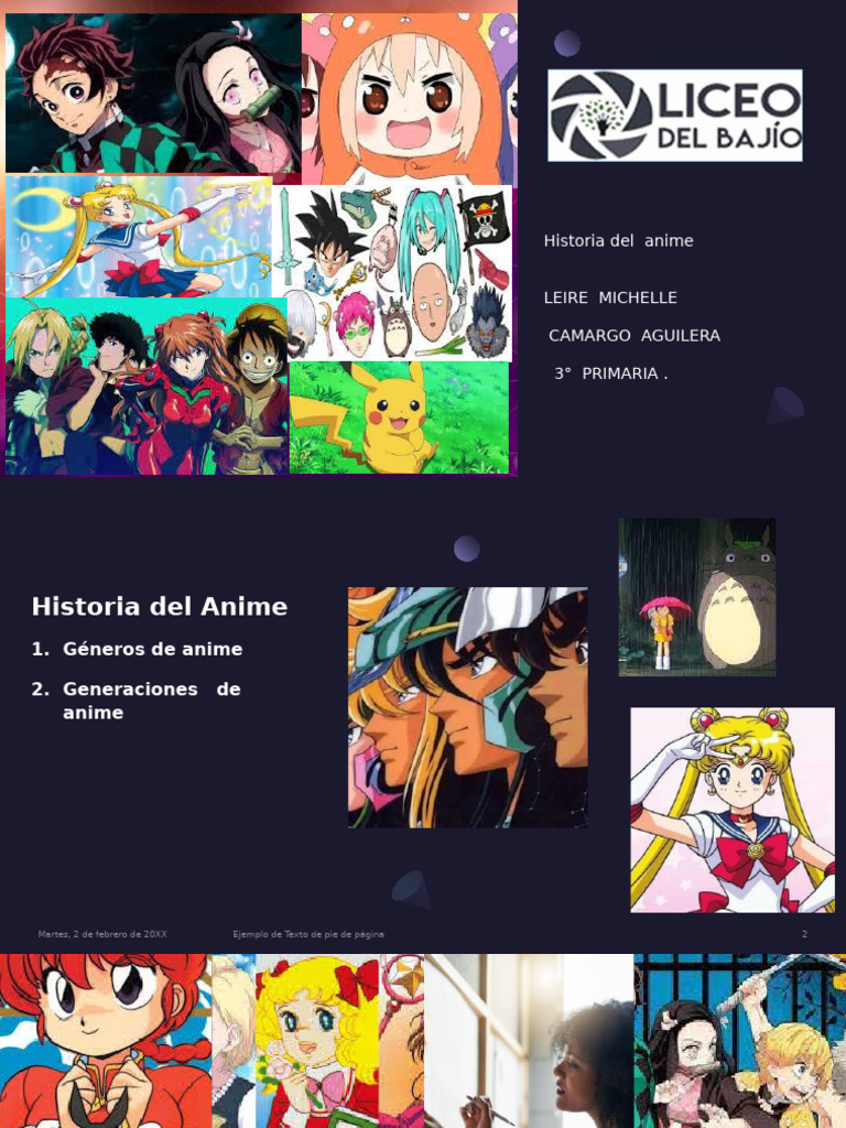 Historia del Anime y sus Generaciones | PDF | Anime | Caricaturas