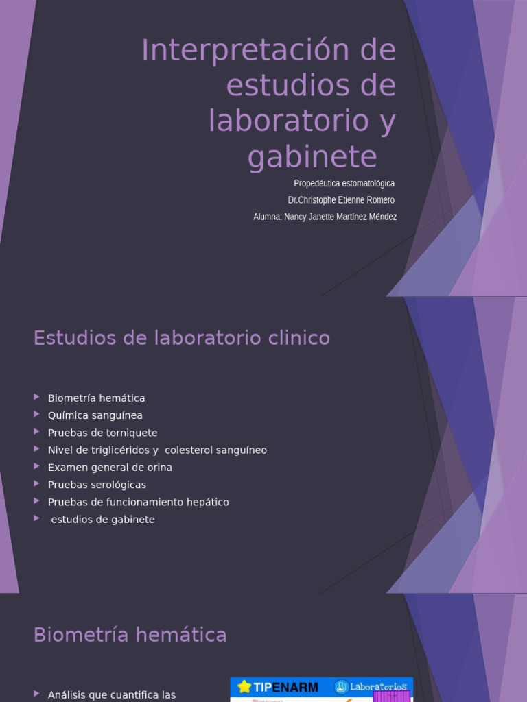 Interpretación de Estudios de Laboratorio y Gabinete | PDF ...
