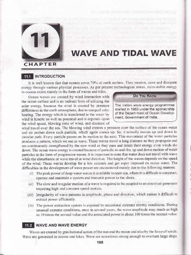 Chapter-11-Wave and Tidal Wave | PDF | Oceans | Waves